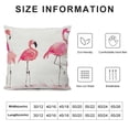 thumbnail image 6 of Nawypu Pink Flamingos Body Pillow Cover Body Pillow Case for Women Pillow Protector Cushion Cover 2 pcs White, 6 of 6