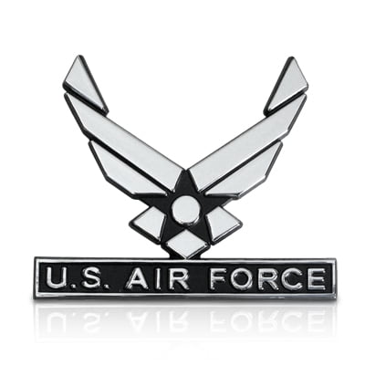3d Chrome Car - US Air Force Wings 3D Chrome Metal Car Emblem