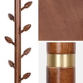 thumbnail image 2 of WOOW DEPOT Large Wood Coat Rack Heavy Duty Freestanding Clothes Hanger Stand w/ Stable Base & 8 Bud Shaped Hooks for Corner Entryway Hallway Bedroom, 2 of 9