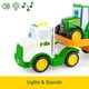 thumbnail image 2 of JOHN DEERE Lights & Sounds Farmin' Friends Hauling Set - Incluye camión de juguete y retroexcavadora - Juguetes para niños de 18 meses en adelante, 2 of 5