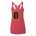 thumbnail image 2 of Wild Bobby Football Fingerprint It's in My DNA Sports Women Tri-Blend Racerback Tank Top, 2 of 6