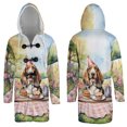 thumbnail image 3 of Happy Mother's Day Basset Hound with Sweets and Flowers at a Picnic All Over Print 3D Hooded Duffle Toggle Coat Bassets Dog Breed Lovers Gifts Idea - 13005, 3 of 6