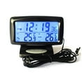 thumbnail image 7 of HEVIRGO Car Vehicle LED Digital LCD Thermometer Clock Temperature Meter with Backlight, 7 of 7