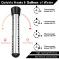 thumbnail image 4 of High-quality Immersion Water Heater 2000W Fast-Boiling Anti-Scalding Bucket Heater Portable Submersible Bathtub Heater with 304 Stainless Steel Protection Inflatab, 4 of 5