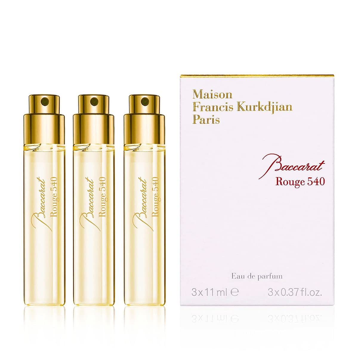 Maison Francis Kurkdjian Baccarat Rouge 540 Fragrance Set 3 X 0.37 OZ Floral Woody Amber Notes Walmart