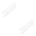 thumbnail image 4 of Decodeary Glasses Chain String Decorative Supplies Lightweight Decoration silver 2Set, 4 of 6