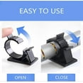 thumbnail image 2 of 50Pcs Adhesive Adjustable Cable Clips, Premium 3M Adhesive Nylon Wire Cable Clamps, Cable Ties for Desk Organizer, Computer Electrical Cord (Black), 2 of 5