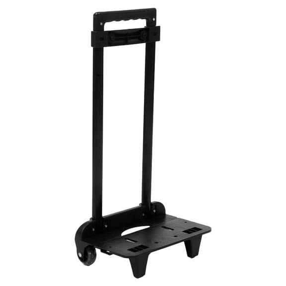 ETHZZLE Portable Foldable Luggage Cart with Telescopic Handle and Wheels for Easy Travel and Heavy Load Carrying