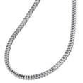 thumbnail image 3 of Real 10K White Gold 3D Hollow Franco Box Link Chain 3mm Necklace 28 Inches, 3 of 6