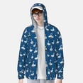 thumbnail image 2 of Balery Cartoon Geese With Xmas Sudadera ligera de manga larga con capucha y protección solar UPF 50+ para hombre y mujer, ideal para pesca y running-Small, 2 of 7