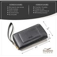 thumbnail image 6 of Claasico Women's Slim Wristlet Wallet | RFID Block, 6 Credit Card, Money & Receipt Organizer, 6 of 6