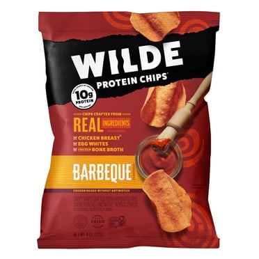 WILDE Protein Chips Barbeque 4.0oz, Plastic Bag