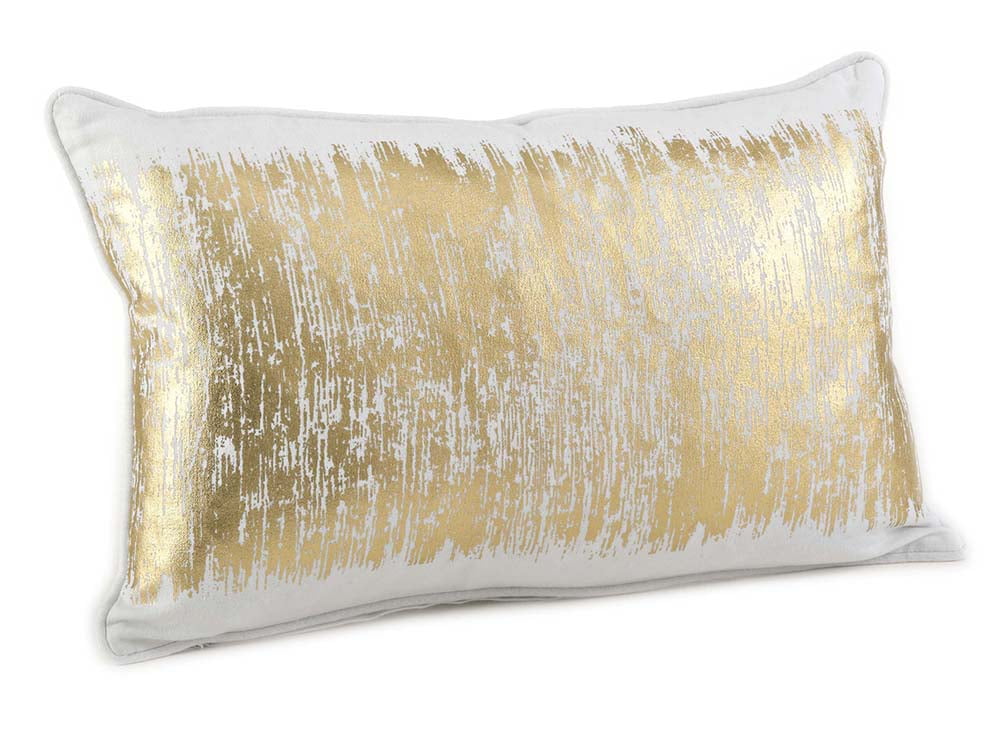 Shop Metallic Banded 100% Cotton 12 x 20 Inch Throw Pillow from Walmart on Openhaus