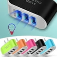 thumbnail image 5 of LBCHEN USB Outlet Plugs USB Cubes Wall Plug with USB USB Plugs for Wall Outlet USB Port Wall Home Travel AC Charger(Black, Abs), 5 of 7