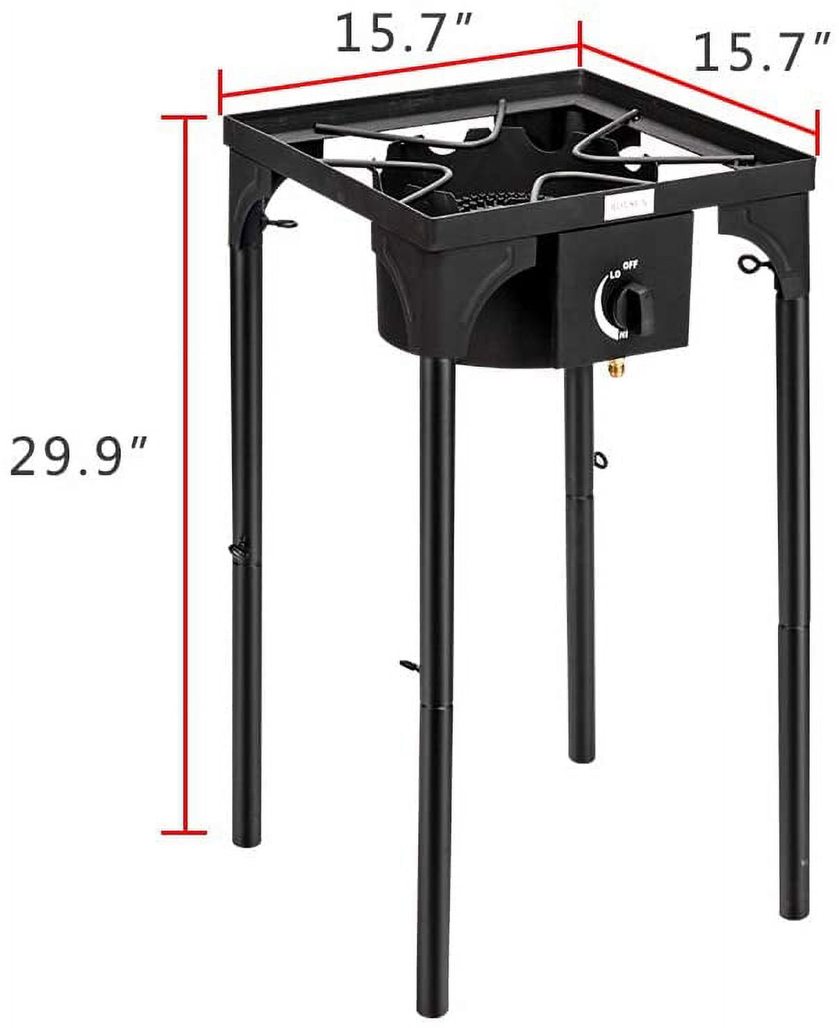 VINGLI Propane Gas Outdoor Stove with Detachable Stand Legs