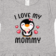 thumbnail image 4 of Inktastic I Love My Mommy with Cute Penguin and Hearts Girls Toddler Dress, 4 of 5
