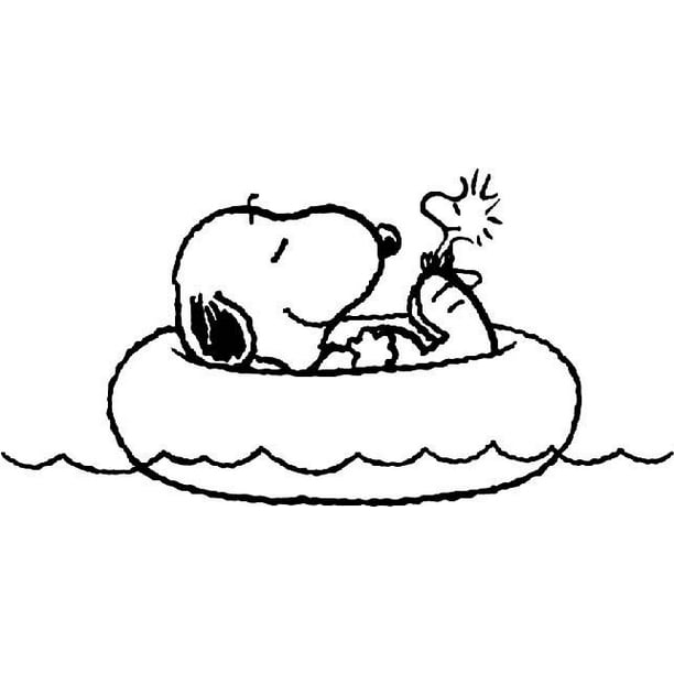 Swim Snoopy Woodstock Peanuts Cartoon Character Decors Wall Sticker Art Design Decal For Girls Boys Kids Room Bedroom Nursery Kindergarten Home Decor Stickers Wall Art Vinyl Decoration 12x Inch Walmart Com
