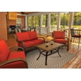 thumbnail image 3 of Oriental Weavers Karavia Indoor/Outdoor Rug - 1330X - 2'3" x 7'6" - in Tan/ Light Tan - Classic Casual Style, Water, Stain and Fade Resistant, Hose Clean, Patio, Outdoor Living Area Rug, 3 of 4