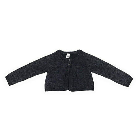 Carter's Girls Black Sparkle Cardigan Sweater (5)