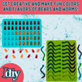 thumbnail image 2 of Gummy Bear & Worm - Juego de 4 moldes de silicona para caramelos, bandejas antiadherentes con 2 cuentagotas para chocolate, cubitos de hielo, sin BPA, hace hasta 62 caramelos, regalo d SCS Direct NA, 2 of 9