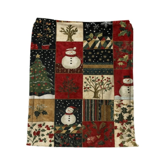 Cheapark Super Soft Flannel Fleece Christmas Throw Blanket - Plush Warm Bed Sofa Decor, Cozy Winter Blanket that Enhances Holiday Comfort