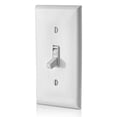 thumbnail image 4 of Switch Leviton, 15 A, 120 V, unipolar, AC, silencioso, paquete de 10 unidades, color blanco, 4 of 4