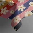 thumbnail image 5 of Pioneer Flower Floral Print Pattern Square Tablecloth,Waterproof Square Table Cover,Wipeable Spillproof Washable Table Cover for Home Kitchen Party Decor 42"X42"(107x107cm), 5 of 6