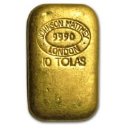 10 Tolas Gold Bar - Johnson Matthey-London (3.75 oz)