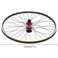 thumbnail image 5 of 27.5 Inch Mountain Bike Wheel Kit fit 7-12 Speed Cassette, Aluminum Alloy Rim Disc Brake MTB Wheelset（Red Hub Clor）, 5 of 18