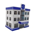 thumbnail image 3 of Diorama de estacionamiento a escala 1:64, modelo realista, exhibición de vehículos coleccionables Estación de policía, 3 of 8