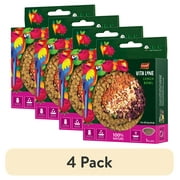 (4 pack) Vita Line Nutritionally Complete Fully Editable Millet Lunch Bowl for Pet Birds, by A&E Cage Company