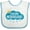 White and Blue, variant on Inktastic Future Meteorologist Boys or Girls Baby Bib