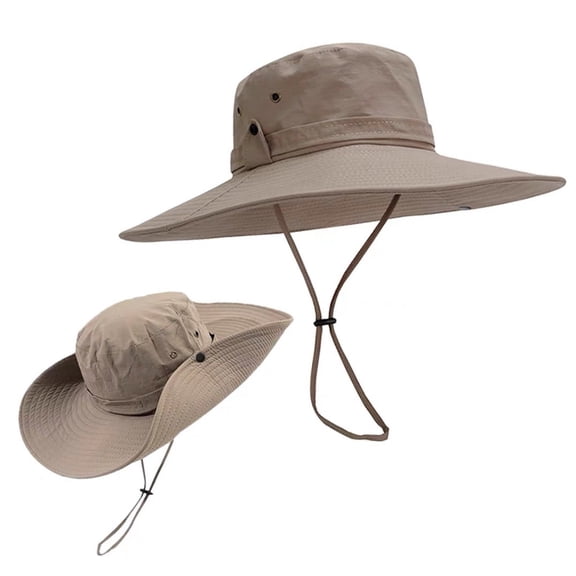 Sun Hats for Women Ponytail UPF 50  Beach Summer Hat Wide Brim Packable Cowboy Hat
