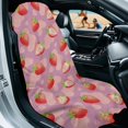 thumbnail image 2 of Garronmavis Cute Strawberry Pattern Car Seat Towel Cover 1 PC Breathable Non-Slip Easy Installation Front Seat Universal Fit for Cars SUVs Trucks Sedans Vans for Post-Workout Outdoor Use, 2 of 9