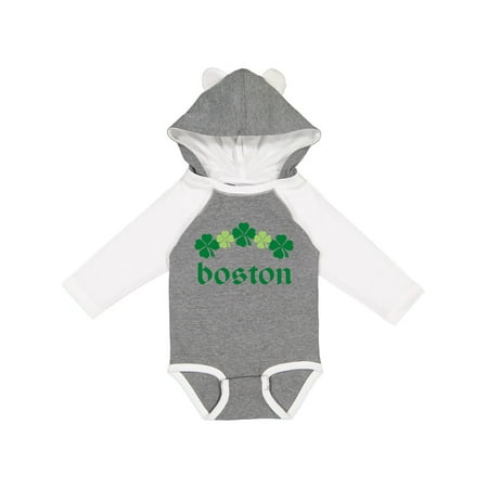 

Inktastic Boston Irish Gift Baby Boy or Baby Girl Long Sleeve Bodysuit