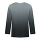 thumbnail image 4 of Camisas de Lino para Hombres Impresión Cuello Redondo Casual 3/4 Manga Blusa, Mezcla de Lino de Algodón para Primavera Verano Ocio Y Tops Diarios, 4 of 9