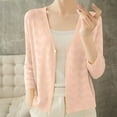 thumbnail image 2 of ZJXFGS Crochet Cardigans for Women Womens Cardigans Lightweight Long Sleeve Button Down Knit Cardigan Cardigans for Women Trendy Open Front Cardigans Pink S, 2 of 9