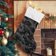thumbnail image 5 of Coolnut 17.7 Inch Christmas Stockings, 2 PCS Black Military Camouflage Presonalized Large Stocking Sock for Family Holiday Xmas Party Decorations, 5 of 7