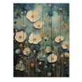 thumbnail image 3 of Designart "Blue Calm Gardens II" Abstract Print on Natural Pine Wood, 3 of 5