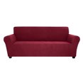thumbnail image 1 of Housse de Canapé Extensible en Spandex - Housse de Canapé Douce 3 Places Lavable pour Salon Enfants Animaux (Rouge), 1 of 7