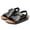 Z01 Black, variant on Water Shoes Toddler Boys' Sandals Kids Summer Fashion Open-toe Casual Shoes Adjustable Printed Straps Lightweight Outdoor Beach Sandals Size 5.5 (Black,5.5 Toddler)