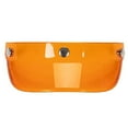 thumbnail image 5 of Visera de casco con 3 cierres a presión, protector solar UV, protector de media cara, repuesto Naranja Claro, 5 of 5
