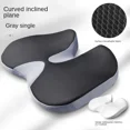 thumbnail image 6 of Memory Foam Coccyx Cushion Seat Cushion Non-Slip Orthopedic for Tailbone Sciatica Back Pain Relief Comfort Office Chair Car Seat (Black,45x35cm), 6 of 6