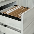 thumbnail image 4 of Sauder Porto Palma Single Pedestal Desk, Haze Acacia Finish, 4 of 10