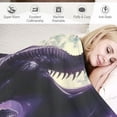 thumbnail image 3 of Orinice Fantasy Purple Dragon Blanket Gifts for Adults Boys Moon Cliff Flannel Throw Blankets Soft Comfy Lightweight for Home Decor Couch Bed Sofa  40x50in, 3 of 6