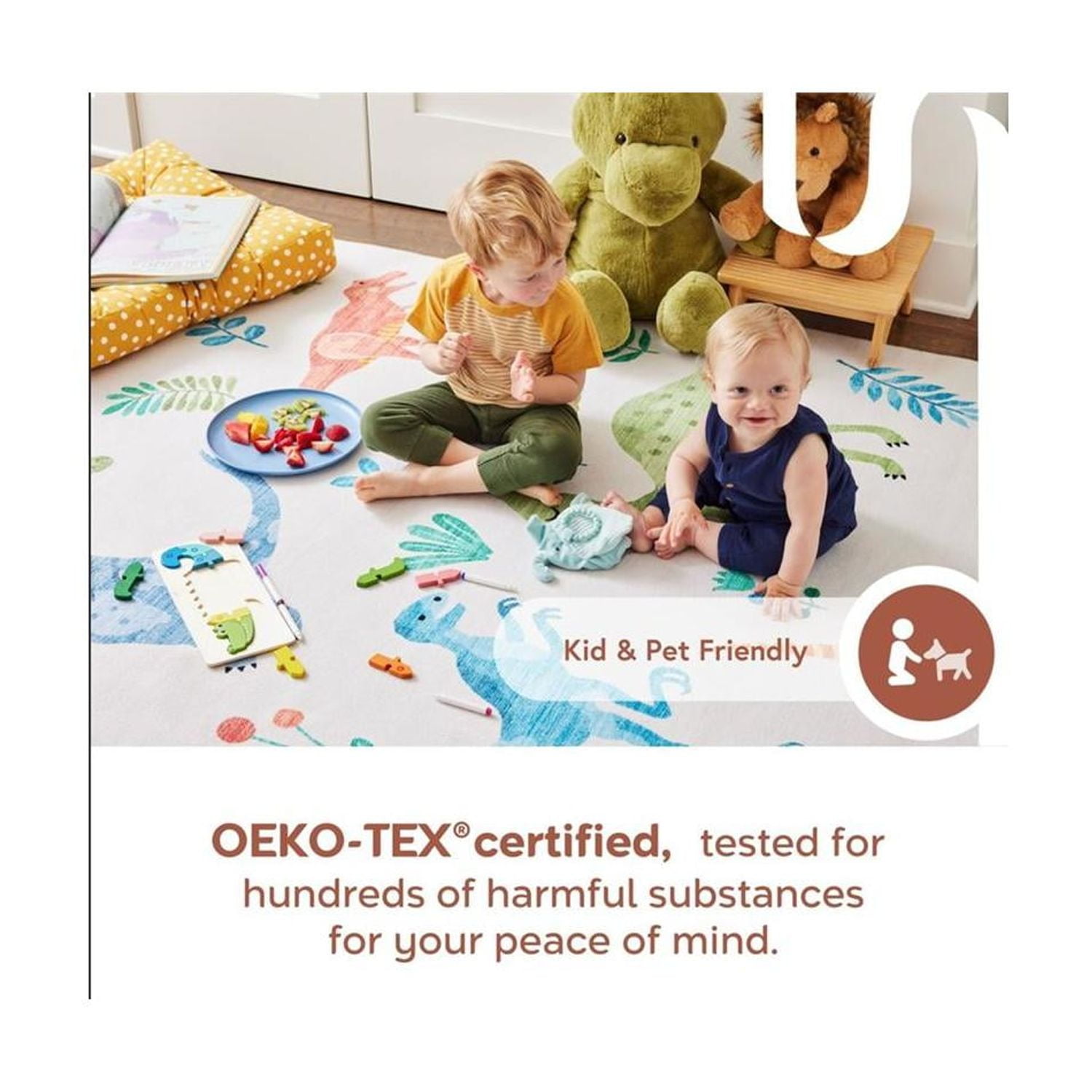 nuLOOM Bex Faded Stain-Resistant Machine Washable Area Rug, 8x10, Ivory Multi Wholesale Bex Faded Stain-Resistant Machine Washable Area Rug for