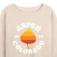 thumbnail image 3 of Instant Message - Aspen Colorado 1879 - Women's Lightweight French Terry Long Sleeve Shirt, 3 of 6