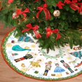 thumbnail image 3 of 36 Inch Nutcracker - Themed Christmas Tree Skirt, Festive Xmas Winter Tree Mat for Home, Office & Winter Holiday Party Decorations, 3 of 6