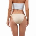 thumbnail image 4 of Buankoxy 6 Pack Women's Low-Rise String Bikini Panty Stretch Briefs(Nude,Size7), 4 of 5
