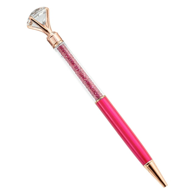 CSChome Stylo à Bille Pailleté Demi-Transparent avec Recharge Remplaçable Outil d'Écriture Portable pour Étudiants